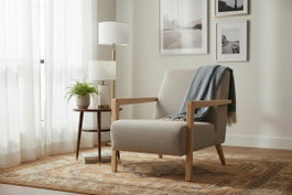 Atelier Del Sofa Lyke - Sillón de orejas Marrón